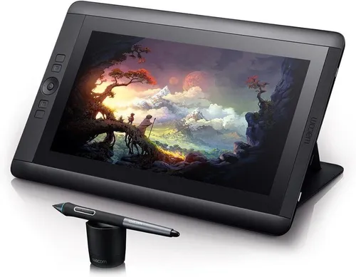Wacom Cintiq 13HD Pen Tablet - Interaktives Grafiktablett - Grafiktablett mit 13,3 Zoll FullHD IPS-Display und flexiblem Standfuß, ideal für kreative Profis. Inklusive Pro Pen Stift und umfangreichem Zubehör für sofortigen Einsatz.