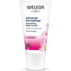 Weleda Wildrose glättende Nachtpflege 30ml - Tagescremes | Reichhaltige Nachtpflege mit Nachtkerzenöl zur Regeneration der Haut und Minderung erster Fältchen für eine erholte und elastische Haut am Morgen.