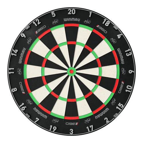 Winmau Dartboard "Blade 6 TC 360°" - Professionelles Dartsport Dartboard mit innovativer 360°-Optik für ein unvergleichliches Spielerlebnis und verbesserte Sichtbarkeit der Wurfflächen.