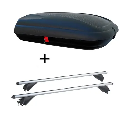 VDP Dachbox für Opel Zafira III (Tourer) 320L - Gepäckträger mit 320 Litern Volumen, abschließbar und im stylischen Carbonlook, ideal für sicheren Transport auf Reisen.