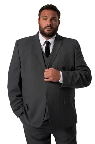 Men Plus Herren Sakko in Übergrößen L-8XL - Stylisches Sakko für Herren in großen Größen bis 82/41, mit speziellem Schnitt und Reverskragen für optimalen Tragekomfort.