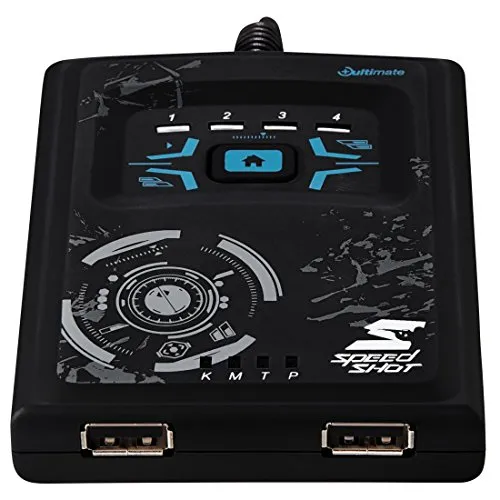 Hama Maus/Tastatur Konverter "Speedshot Ultimate" (geeignet für PlayStation 4/SLIM/PRO, Xbox One, PlayStation 3, Xbox 360) schwarz/blau