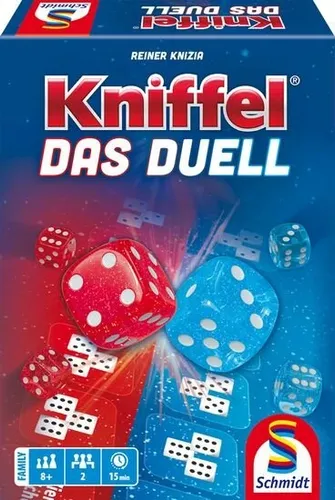 Kniffel - Das Duell, Würfelspiel für 2 Spieler - Spannendes Würfelspiel für 2 Spieler mit einer Spieldauer von nur 15 Minuten. Ideal für schnelle Duelle und Spaß ab 8 Jahren!