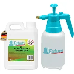 FUTUM 2L Ameisenspray - Biozidfreies Insektenspray mit Sofortwirkung - Pflegemittel & Schädlingsbekämpfung - Effektive Bekämpfung von Insekten ohne Biozide, ideal für Innen- und Außenbereich, sicher in Lebensmittelbereichen einsetzbar.