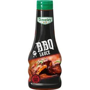 Develey BBQ Sauce 250,0 ml - Verleihen Sie Ihrem Grillabend das perfekte Aroma mit der Develey BBQ Sauce. Ideal für Fleisch und Gemüse, sorgt sie für ein unverwechselbares Geschmackserlebnis!