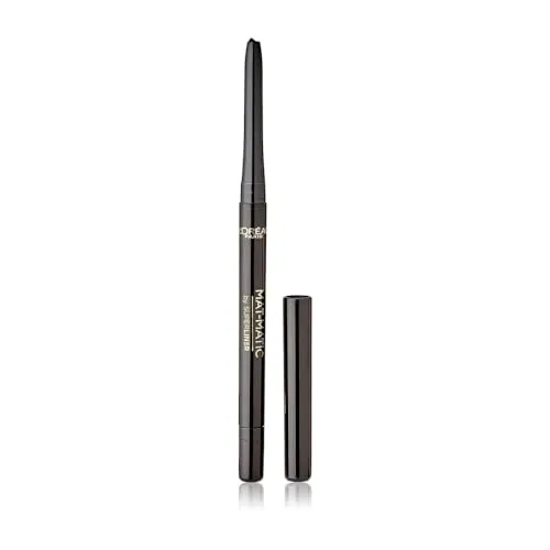 L'Oréal Paris Wasserfester Eyeliner mit mattem Finish, 12h Halt, Super Liner Mat-Matic, Nr. 01 Ultra Black, 1 x 0,3 g