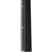 Jardinion Noppenbahn Abschlussprofil 1m PVC Schwarz Abdeckleiste