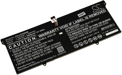 Akku für Laptop Lenovo Yoga 920-13IKB 80Y7005FBM - Laptop-Akku mit 9110mAh für langanhaltende Energie und zuverlässige Leistung. Einfaches Aufladen und hohe Kompatibilität für sorgenfreies Arbeiten.