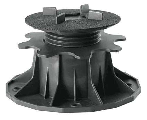 Justierbare Plattenlager Stelzlager für Terrassen-Platten - Höhenverstellbare Stellfüße für Keramik, Stein, Beton und Fliesen - 48 Stück, 34-70 mm
