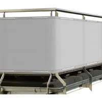 Sol Royal Balkon Sichtschutz PES SolVision PB2 90x300 cm Grau - Balkonumspannungen, wasserabweisend und windfest mit 85% UV-Schutz. Ideal für Sichtschutz auf Balkon, Terrasse oder im Garten.