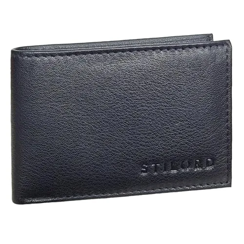 STILORD Lincoln Mini Geldbörse Herren Slim Wallet mit RFID Schutz - Die LINCOLN Mini Geldbörse vereint stilvolles Design und praktische Funktionalität. Mit kompakten Abmessungen von 10 x 7 x 2.5 cm und RFID Schutz für Ihre Karten ist sie ideal für den Alltag. Lieferung in eleganter Geschenkbox.