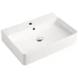 Beitz & Walz AqvaCeramica Aufsatzbecken "SlimRim" 600 x 430 mm weiß