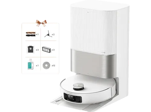 Dreame X50 Ultra Complete Saugroboter - Saugroboter mit Wischfunktion, leistungsstark und ideal für eine gründliche Reinigung von Hartböden und Teppichen.