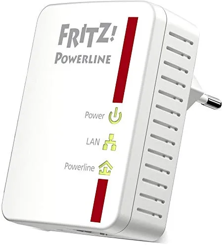 AVM FRITZ!Powerline 510E Einzeladapter - Powerline Adapter für stabiles Internet über das Stromnetz, ideal für Streaming und Gaming ohne WLAN-Einschränkungen.