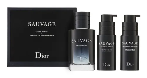 Christian Dior Sauvage Eau de Parfum Set 60 ml + 45 ml Cleanser + 45 ml Gesichtsserum - Erleben Sie das Christian Dior Sauvage Eau de Parfum Set mit einem intensiven Duft und hochwertigen Pflegeprodukten, ideal für Ihre tägliche Routine.