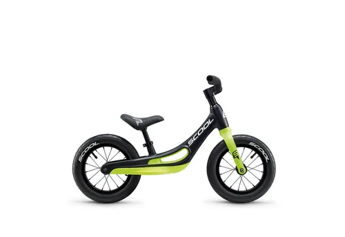 S'COOL pedeX Magnesium - Black/Yellow | 12 Zoll Laufrad für Kinder ab 1 Jahr - Kinderfahrzeuge: Leichtes 12 Zoll Laufrad aus Magnesium, ideal für die ersten Fahrversuche und fördert die Mobilität Ihres Kindes.