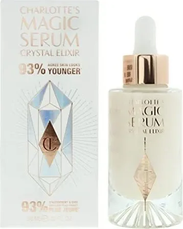 Charlotte Tilbury Magic Serum Crystal Elixir 30 ml - Tagespflege: Intensiv pflegendes Gesichtsserum mit hochwirksamen Inhaltsstoffen, das Falten glättet und die Haut erfrischt. Ideal für strahlende, jugendliche Haut.