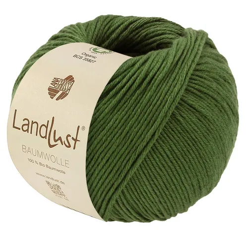 LANA GROSSA LANDLUST BAUMWOLLE GOTS Häkelwolle, 115 m (zertifiziertes Bio-Baumwollgarn), 50 g