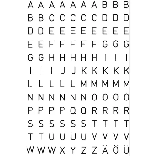 Herma Buchstaben-Sticker A-Z, Folie schwarz, 5 mm hoch