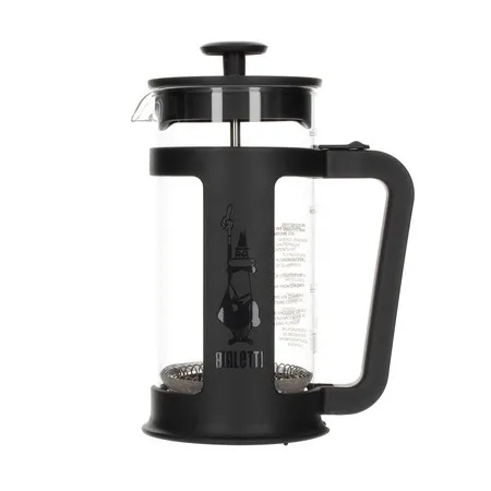 Bialetti French Press Smart 350ml Schwarz - Elegante Pressstempelkannen aus Edelstahl für perfekten Kaffeegenuss. Ideal für den täglichen Einsatz, einfach zu bedienen und leicht zu reinigen.