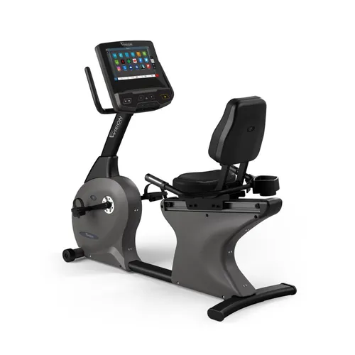 Vision Fitness R600E Ergometer - Ergometer mit 16” Touchscreen und WLAN, für unterhaltsames Ausdauertraining mit Zugriff auf Apps und virtuelle Strecken.