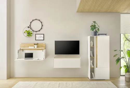 Büromöbel-Set "CiTY/GiRON", (Set, 4 tlg.), Home Office, Weiss B/H/T: 300 cm x 158 cm x 40 cm
