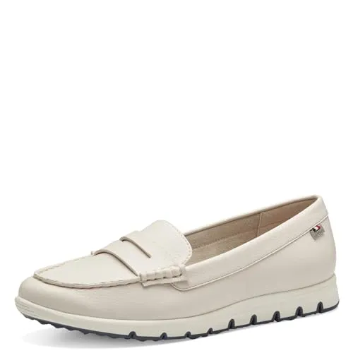 s.Oliver Damen Slipper Mokassin Penny Loafer - Beige - Größe 38 - Halbschuhe mit sportlichem Design und Soft Foam-Innensohle für maximalen Komfort. Ideal für einen lässigen Look und angenehmes Tragegefühl.