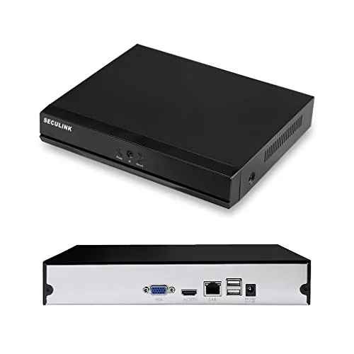 Seculink 16-Kanal 4K NVR - Ultra HD Netzwerk-Videorecorder mit Cloud-Funktion - Überwachungskameras - Volle 4K-Videoanzeige auf 16 Kanälen, unterstützt 8MP IP-Kameras und bietet intelligente Bewegungserkennung für effiziente Aufzeichnung.