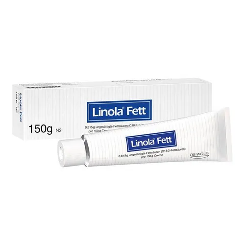 Linola Fett 150 g - Rezeptfreie Creme von Dr. August Wolff, intensiv pflegend für trockene und gereizte Haut