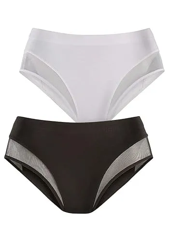PETITE FLEUR Damen Formslip - Bikinis & Taillenslips für Damen, formstabiler Baumwoll-Stretch-Qualität mit verstärkter Bauchpartie für eine schöne Silhouette