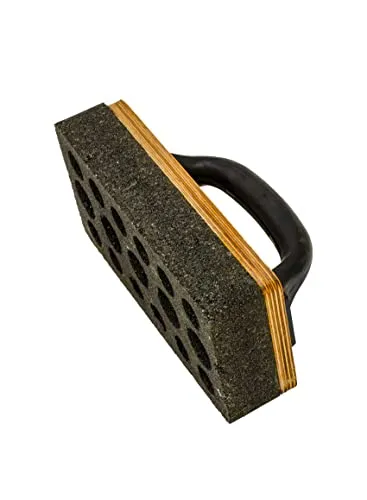 Schleifstein Siliciumcarbid mit Griff 200 x 100 x 35 mm - Schleifmittel für Beton und Estrich, ergonomischer Griff für komfortables Arbeiten und optimale Ergebnisse.