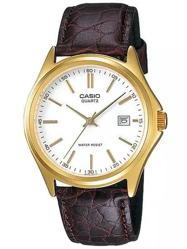 Herren Uhr Casio MTP-1183Q-7ADF - Elegante Analog-Uhr in Weiß - Elegante Analog-Uhr für Herren mit Quarzwerk, Datumsanzeige und edlem Edelstahl-Gehäuse. Ideal für jeden Anlass, wasserdicht bis 30m.