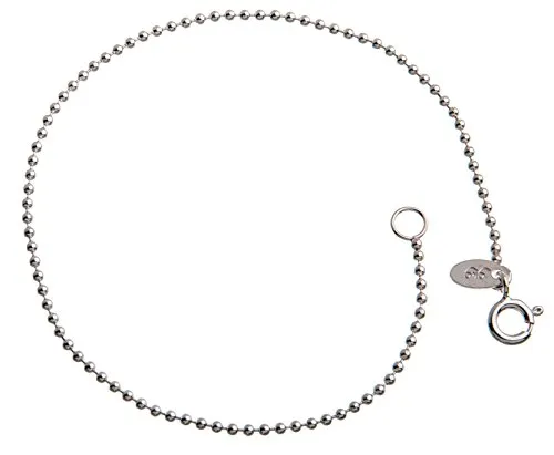 1,5mm Kugelkette Armband - echt 925 Silber, Länge 16cm