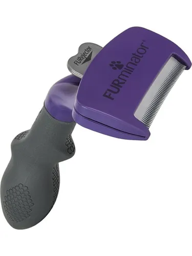 FURMINATOR Entfilzungsbürste für große langhaarige Katzen - Large - Bürsten, Kämme & Harken – Effektive deShedding-Bürste für große Katzen über 4,5 kg, entfernt lose Haare und reduziert Haarballen.
