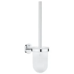 Grohe Bau Cosmopolitan Bürstengarnitur 40463001 - Wandmodell in Chrom - Klobürsten mit eleganter Wandmontage, verdeckter Befestigung und langlebiger Grohe StarLight Oberfläche für zeitloses Design.