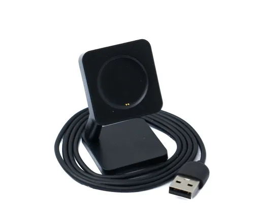 USB 2.0 Kabel 100 cm Ladestation für OnePlus Watch Smartwach in Schwarz