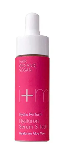 i+m® Hyaluron Serum 3-fach 25ml · Natürliches Anti Aging BIO Gesichtsserum hochdosiert · Feuchtigkeitsserum ohne Alkohol · 3-fach Hyaluronsäure für Gesicht · Vegan