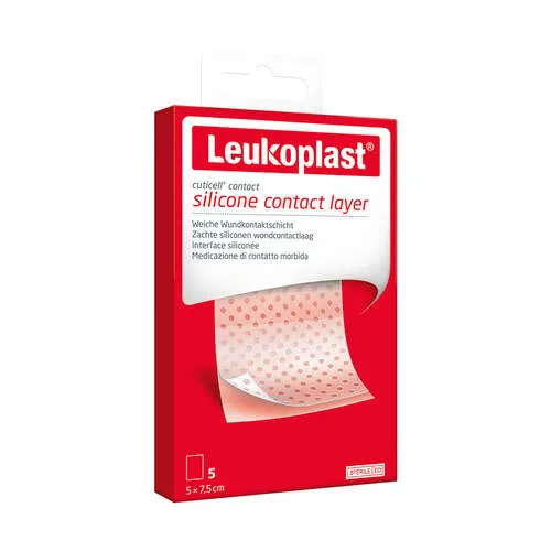 Cuticell Contact 5x7,5 cm Verband - 5 Stück - Kompressen & Verbände - ideal für eine sanfte Wundversorgung, sorgt für eine optimale Heilung ohne Verkleben.