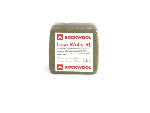Rockwool lose Steinwolle 30 l - Dämmung, hochdämmende Steinwolle für optimale Wärme- und Schallschutzisolierung, ideal für nachhaltige Bauprojekte.