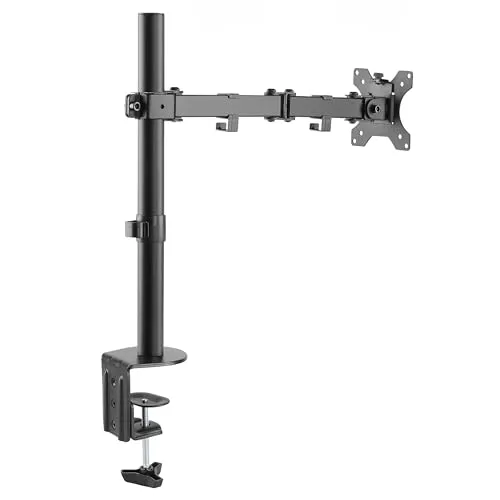 RICOO Monitorarm TS2711 für 13-30 Zoll Bildschirme - Monitor-Halterungen mit 360° Drehung, höhenverstellbar und schwenkbar für optimale Ergonomie im Home Office oder Gaming Bereich. Kompatibel mit VESA 75 & 100.