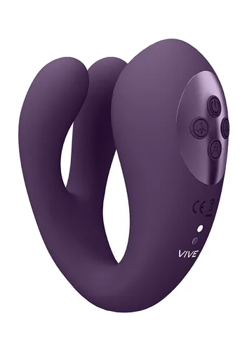 VIVE Yoko - Triple Action Vibrator Dual Prongs with Clitoral Pulse Wave