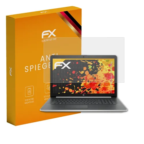 atFoliX 2x Panzerfolie für HP Notebook 17-ca1455ng Schutzfolie matt&stoßfest