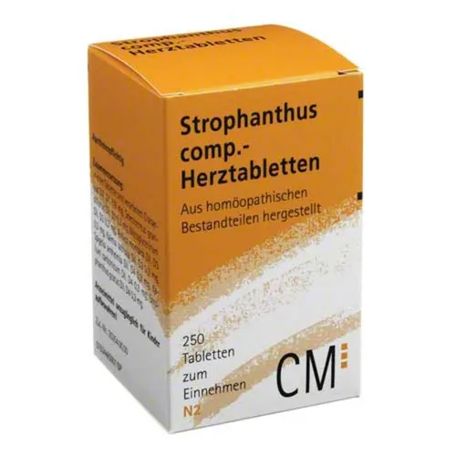 Strophanthus Comp.-Herztabletten 250 ST - Homöopathisches Arzneimittel für das Herz-Kreislaufsystem, ideal gegen nervöse Herzbeschwerden wie Herzstiche und Beklemmungsgefühl. Vertrauen Sie auf natürliche Unterstützung!