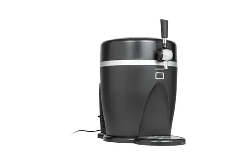 Silvercrest Bierzapfanlage SBD 60 A1 - Zapfanlagenset für 5-Liter-Druckfässer, kühlt Bier auf 3 bis 6 °C für perfekten Genuss bei Partys und Feste.