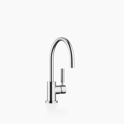 Hochdruckarmatur Dornbracht Tara Classic - Chrom Gebürstet - Eleganter Einhandmischer in edlem Edelstahl-Look, ideal für moderne Küchen und Bäder.