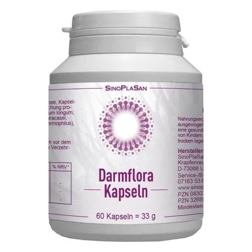 Darmflora Probiotikum Kapseln 60 St - Hochwertige Kapseln zur Unterstützung der Darmflora, ideal für den täglichen Bedarf. Einfach zu dosieren und praktisch für unterwegs.