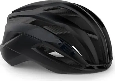 MET Trenta 3K Carbon Fahrradhelm M (56-58 cm) schwarz - Leichter und aerodynamischer Gravelhelm für optimale Sicherheit und Komfort beim Radfahren. Ideal für anspruchsvolle Touren.