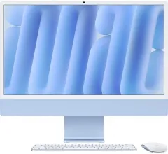 Apple iMac 2024 24.0 M4 8-Core CPU 8-Core GPU 16GB RAM 256GB SSD Mouse + Keyboard mit Touch-ID und Ziffernblock + Ethernet - BTO MWUF3D/A blau