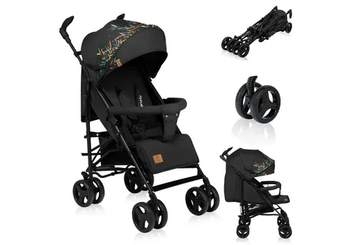 lionelo Kinder-Buggy IRMA - Leichter und sicherer Begleiter - Kinderbuggy ab 6 Monaten, mit 5-Punkt-Sicherheitsgurt, verstellbarer Rückenlehne und großem Korb für praktischen Transport.