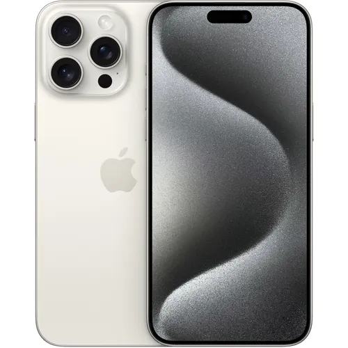 Apple iPhone 15 Pro Max (256 GB, White Titanium, 6.70", SIM + eSIM, 48 Mpx, 5G) (MU783ZD/A)